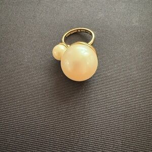 Kate Spade Gold Ring with Cream Pearls
